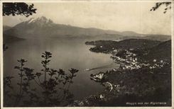 CPSM Suisse Weggis von der Rigistrasse