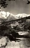 CPSM Combloux Road of Basseville and the Mount Blanc