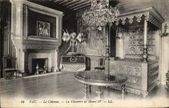 Pau CPA the castle the room of Henri IV