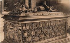 Belgium Bruges CPA Church Notre Dame Tomb of Charles the Bold one