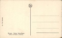 Belgium Bruges CPA Church Notre Dame Tomb of Charles the Bold one