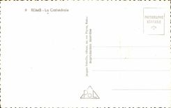 MODERNE KARTE Reims die Kathedrale