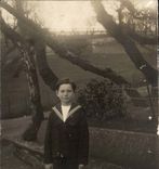 Real photo young man child