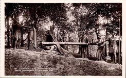 Lourdes CPA the martyrdom (9th station) Jesus fall for the third time