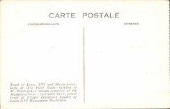 Garten Paris-CPA von Herrn Desclozeau ex Cimetiere von der Prachtstrasse Madeleine-Haussmann