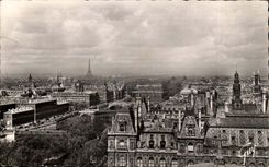 Paris CPA die Aussicht fur die sieben Brucken Rathaus Sainte Wolbung-Haube Invalides der Hutte des Warters