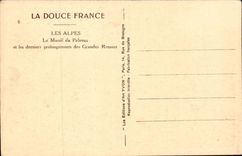 CPA the Alps solid mass of Pelvoux and last prolongations of large russet-red