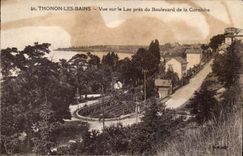 Thonon les Bains CPA Seen on the lake close to the boulevard of the cornice