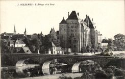 Solesmes CPA Abbey and the bridge