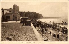 Dieppe CPA die Mundung und die Klippen