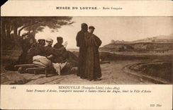 CPA Musee des Luftschlitz Benouville Saint François d Assise Sterbens hat Sainte Marie der Engel segnet die Stadt der Unterseite