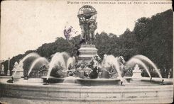 Paris - 6 - Carpeaux Fountain In the Park of Luxembourg - CPA