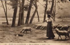 Paris - 6 - Museum of Luxembourg - in the Countryside - Lerole - Sheep - - CPA