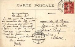 Paris - 3 - Hurdy-gurdy Gate has the XVII Maison century old nails or died Marion dalorme 7 Rue de Thorigny - CPA