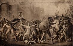 Paris - 1 - Museum des Luftschlitzes - Anschlag David-Sabins der Kampf zwischen den Romern und Sabins - - CPA