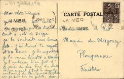 Berneval auf Meer - Klippen - CPA