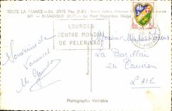 St Saver MODERN CARD the Napoleon bridge Snows