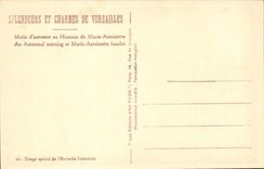 Versailles CPA Mation of autumn to the hamlet of Marie Antoinette