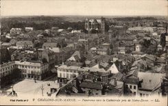 CPA Schleppnetz-Netze auf Mergel Panorama in Richtung zur Kathedrale genommen von Notre Dame