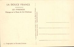 CPA Weide auf der Strasse des Kragens von Aubisque