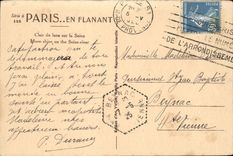 Wetten des Mondscheins CPA auf dem Seine