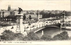 Paris - die Brucke Alexandre III - CPA