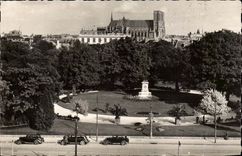 Reims - allgemeiner Garten Colbert und die Kathedrale - CPA
