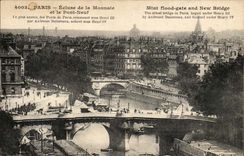 Paris 1 - Wahrung und die neue Brucke verriegeln - am altesten von den Brucken von Paris - CPA