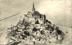 Mont Saint Michel CPA Seen air