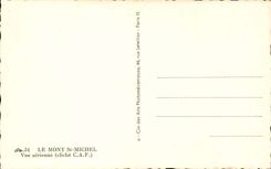 Mont Saint Michel CPA Seen air