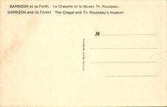 Barbizon and S drill CPa Vault and Rousseau museum