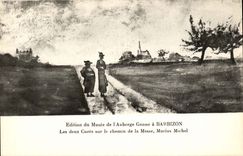 CPA Ausgabe des Museums des Ganne Gasthauses hat Barbizon die zwei Heilungen auf der Weise des MassenMarius Michel