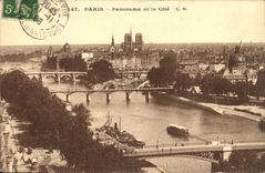 Panorama Paris-CPA von Anfuhrungsstrichen