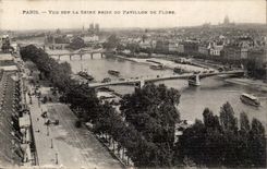 Paris CPA gesehen auf den Seine genommen vom Haus der Flora