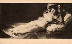 CPA Goya das Maja vestida Museo de Prado