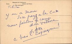 CPA Goya Markierungen von Villafranca Museo de Prado