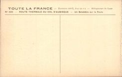 CPA thermal Road of aubisque a View-point on the road