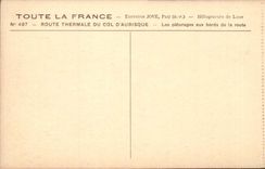 CPA thermal Road of aubisque At the top pastures at the roadsides