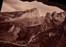 CPA thermische Strasse des Kragens von Aubisque am Ausgang des Tunnels