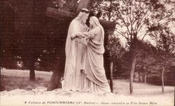 CPA Calvaire of Pontchateau Jesus meets his Mother Very Sainte