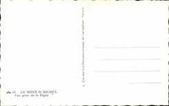 Mont Saint Michel CPa Seen from of the dam