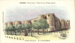 Angers CPA Feudal Castle built under Philippe Auguste