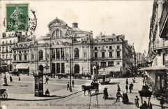 Angers CPA Places rallying the theater and the street Chaussee Saint Pierre