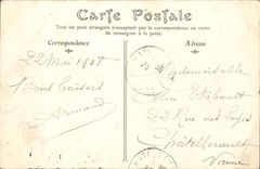 Angers CPA Places rallying the theater and the street Chaussee Saint Pierre