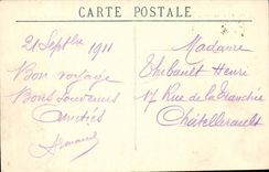 Angers CPA Seen on Maine and the castle taken of the boulevard Henri Arnaud