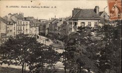 Angers CPA Entrance of the suburb St Michel