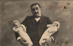 Fantasy - baby - useful New Year's gifts - adorable twins - CPA