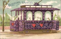 Fantasy - Better Kisses - Bird - Dove - Doves riding the tram off coils - CPA