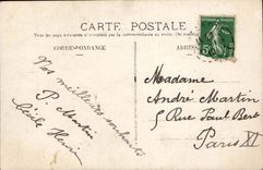 Fantasy - Festival - Child - Happy Birthday - child with bursting tennis shoe off flowers - CPA