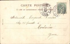 Fantasy - New year Happy New Year - January 1 bird - bird with calender CPA